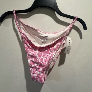 PacSun Pink Floral Bikini Bottom